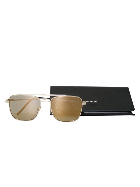 fendi ff m0008/s|Fendi Ladies Gold Tone Pilot Sunglasses FF M0008/S 3YG/JO 55.